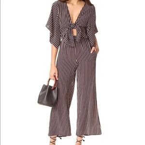 Women's Striped Jumpsuit Size 8